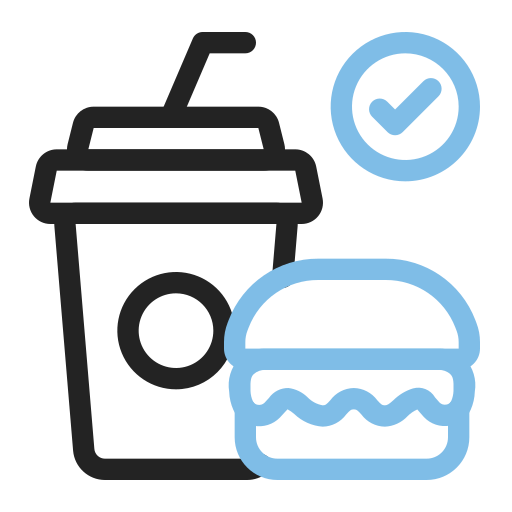 alimentos y bebidas icono gratis
