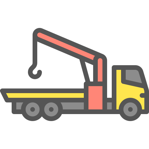 camión grúa icono gratis