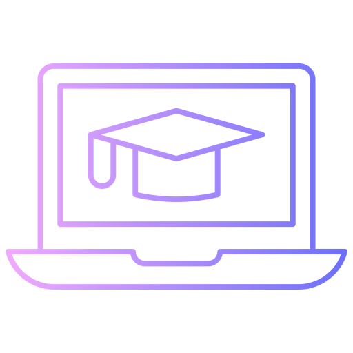 aprendizaje en línea icono gratis