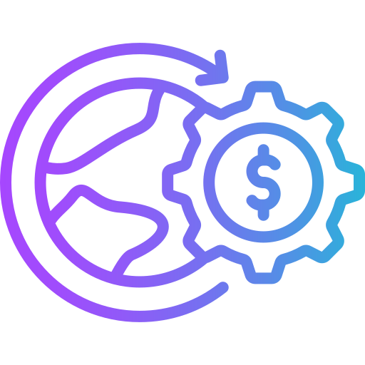 finanzas globales icono gratis