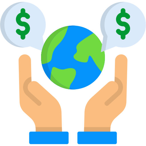 economía abierta icono gratis