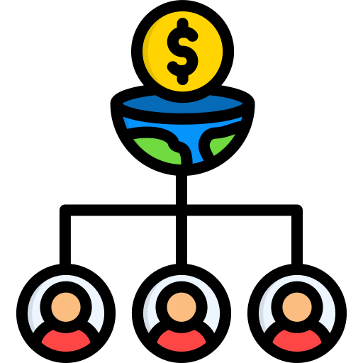 Income distribution free icon Income distribution free icon