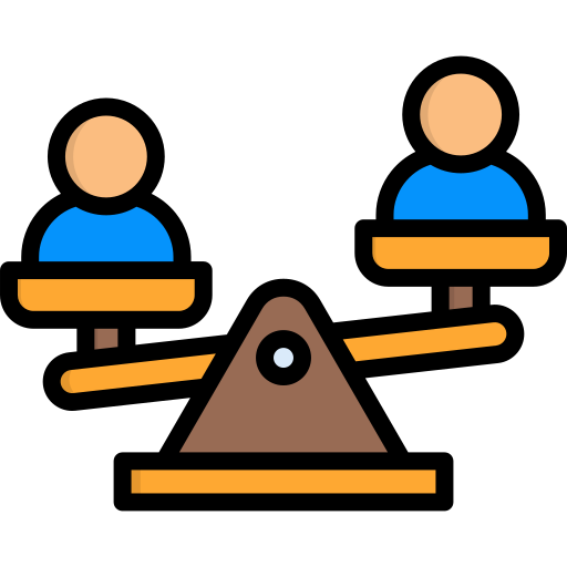 Inequality free icon Inequality free icon