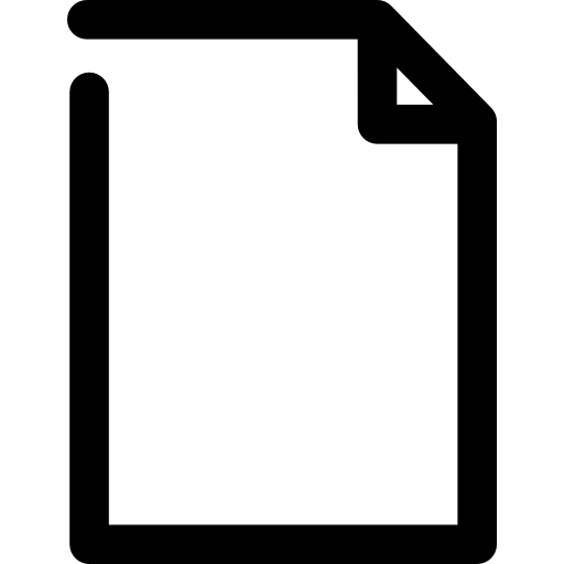 Document Smooth Contour Lineal icon