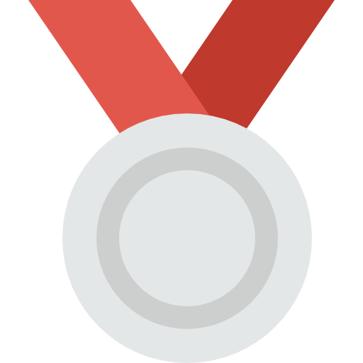 medalla de plata icono gratis
