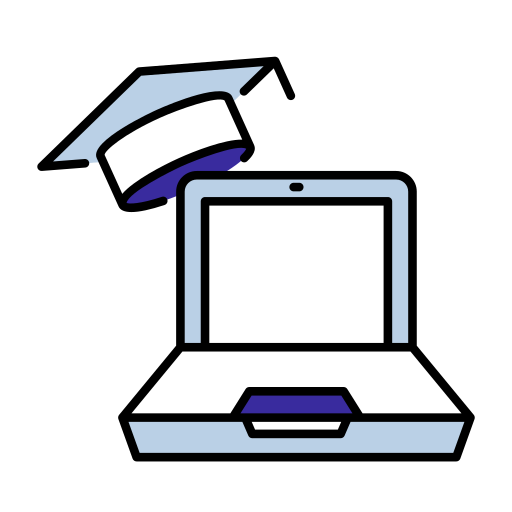 educación en línea icono gratis