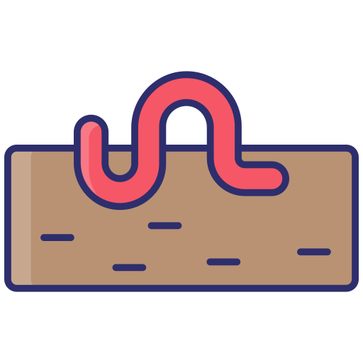 Worm free icon Worm free icon