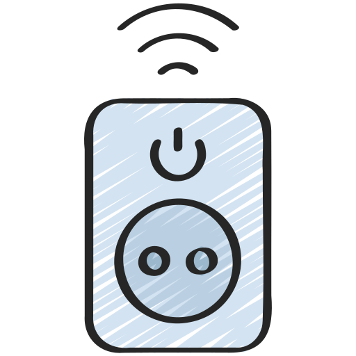 toma de corriente inteligente icono gratis