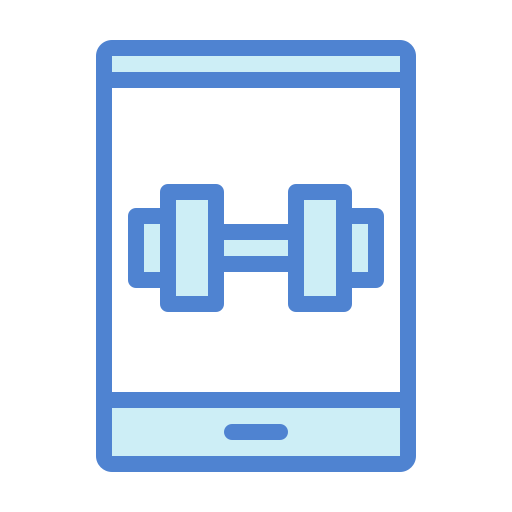 aplicación de fitness icono gratis