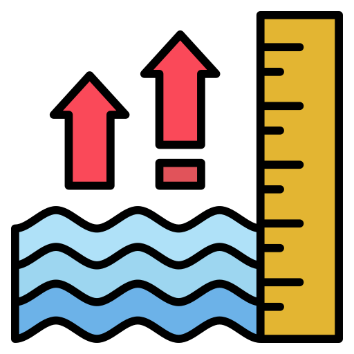 niveau de la mer Icône gratuit niveau de la mer Icône gratuit
