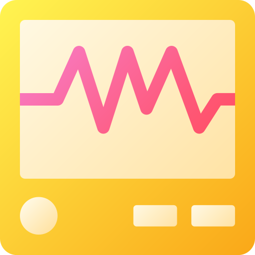 pantalla de ecg icono gratis