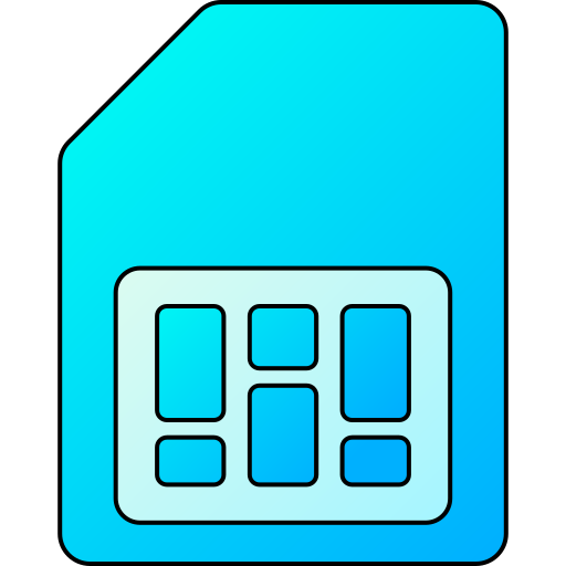 Sim card free icon
