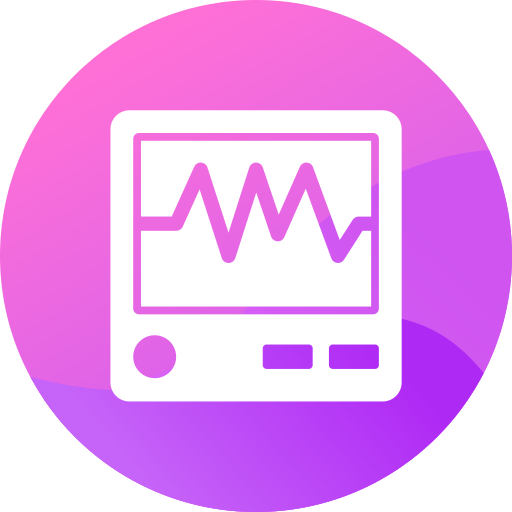 pantalla de ecg icono gratis