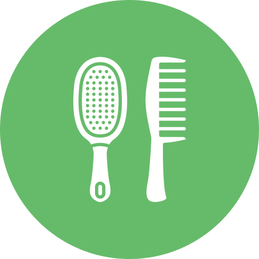 cepillo para el pelo icono gratis