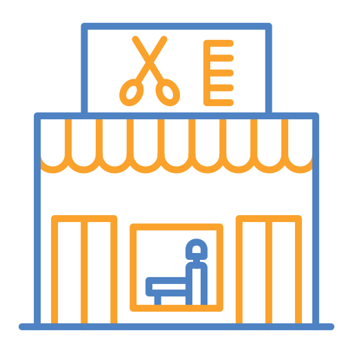 salon de coiffure Icône gratuit