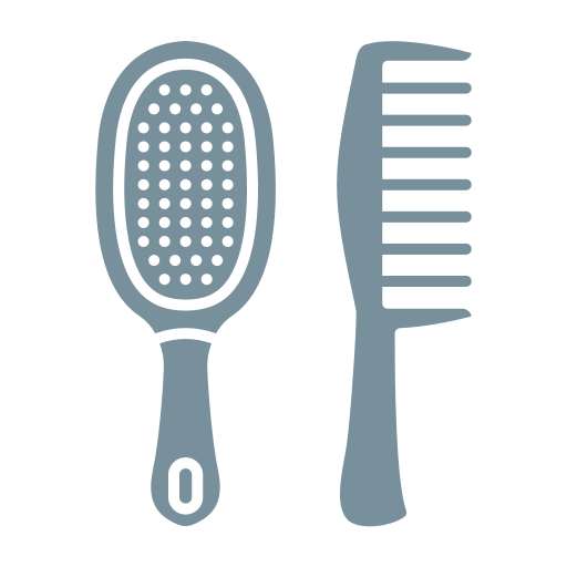 cepillo para el pelo icono gratis