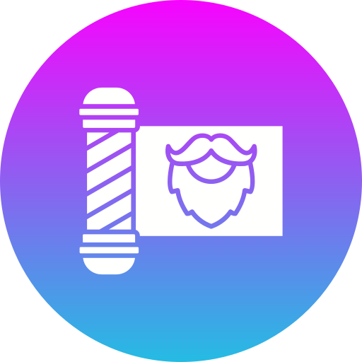 letrero de barbero icono gratis