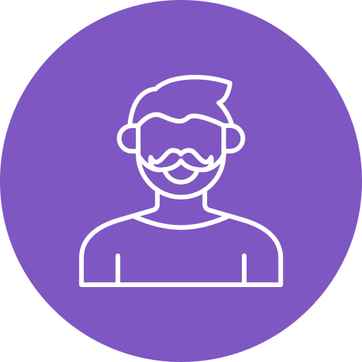 vello facial icono gratis