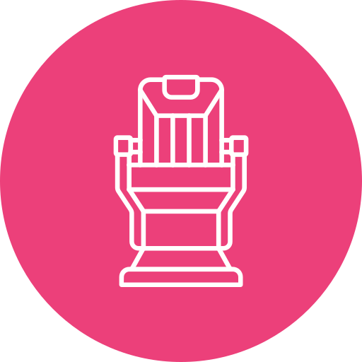 silla de barbero icono gratis