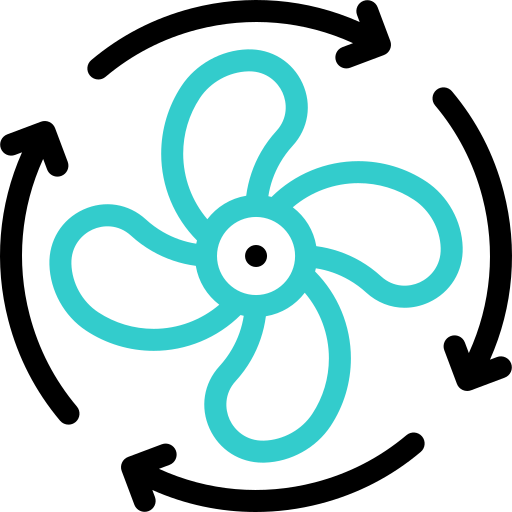 Ventilation system free icon