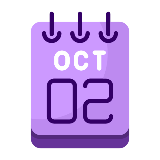 2 de octubre icono gratis