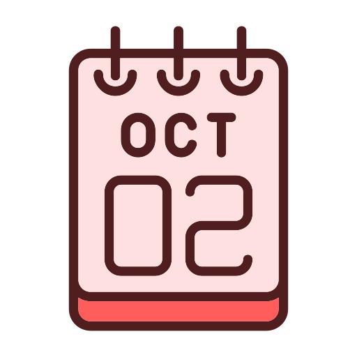 2 de octubre icono gratis