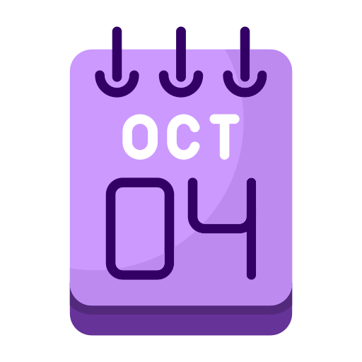 4 de octubre icono gratis