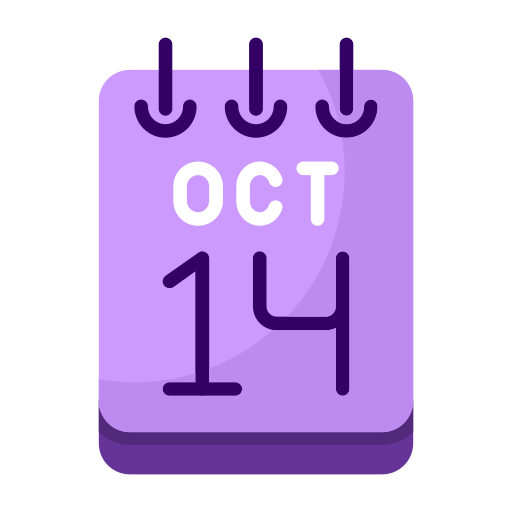 14 de octubre icono gratis