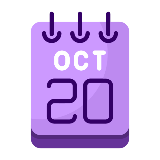 20 de octubre icono gratis