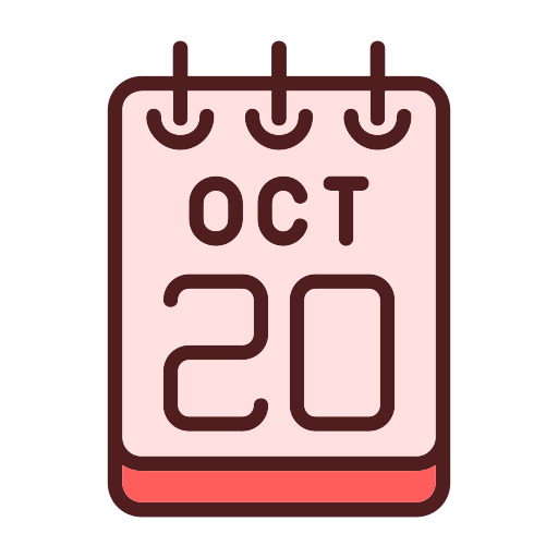 20 de octubre icono gratis