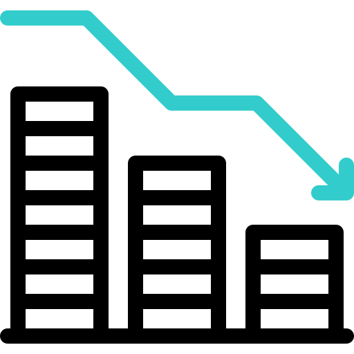 quiebra icono gratis