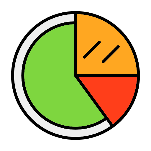 gráfico circular icono gratis