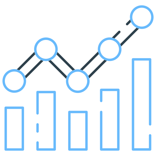 gráfica de crecimiento icono gratis