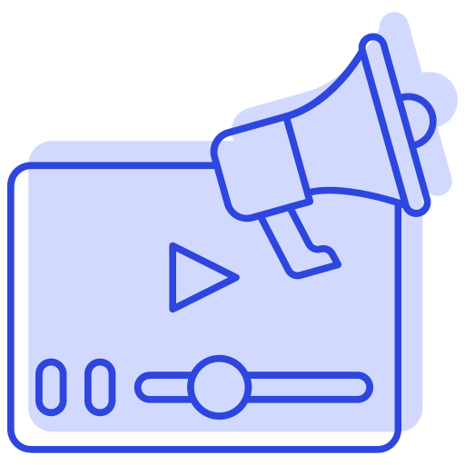 marketing de vídeo grátis ícone marketing de vídeo grátis ícone