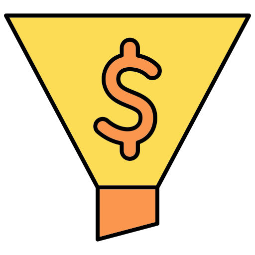 Воронка продаж бесплатно иконка Воронка продаж бесплатно иконка