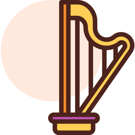 Harp Darius Dan Lineal Color Icon