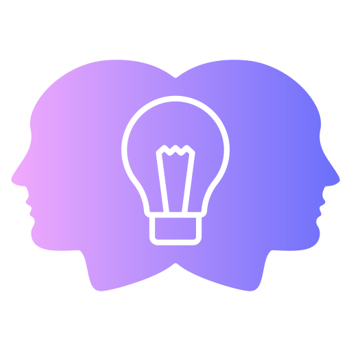 Divergent thinking free icon