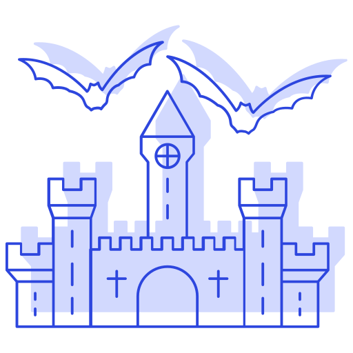 castillo oscuro icono gratis