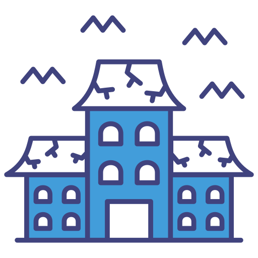 maison hantée Icône gratuit maison hantée Icône gratuit