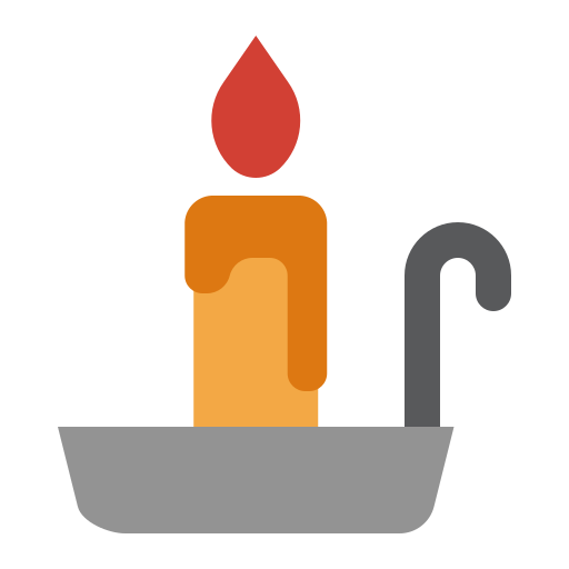 vela de halloween icono gratis