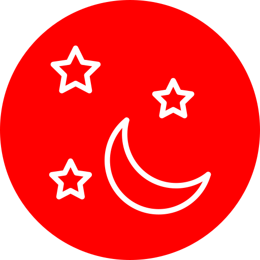 luna y estrellas icono gratis