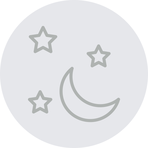 luna y estrellas icono gratis