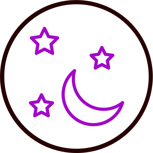 lua e estrelas grátis ícone