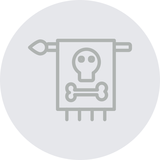 bandera espeluznante icono gratis