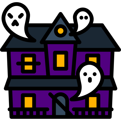 maison hantée Icône gratuit