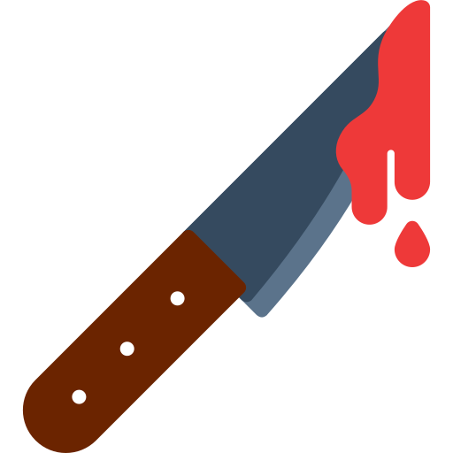 cuchillo ensangrentado icono gratis