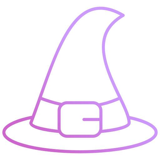 sombrero de bruja icono gratis