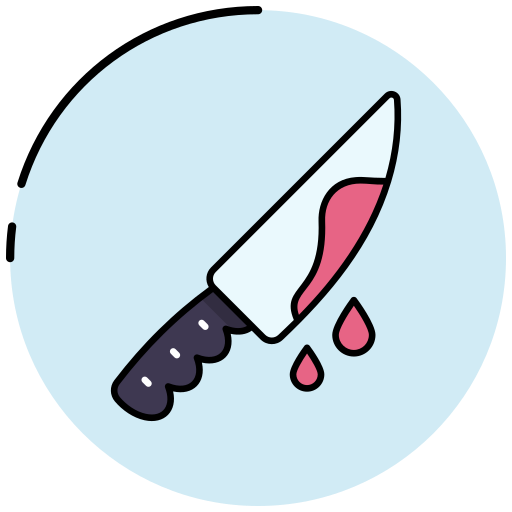 cuchillo ensangrentado icono gratis