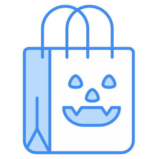 bolsa de halloween icono gratis