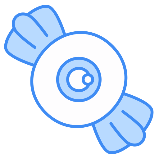 dulces de halloween icono gratis